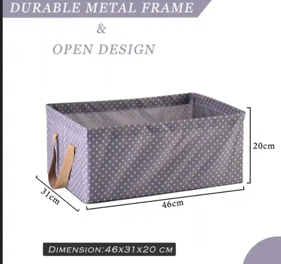 Storage Box with Metal Frame / صندوق تخزين بإطار معدني