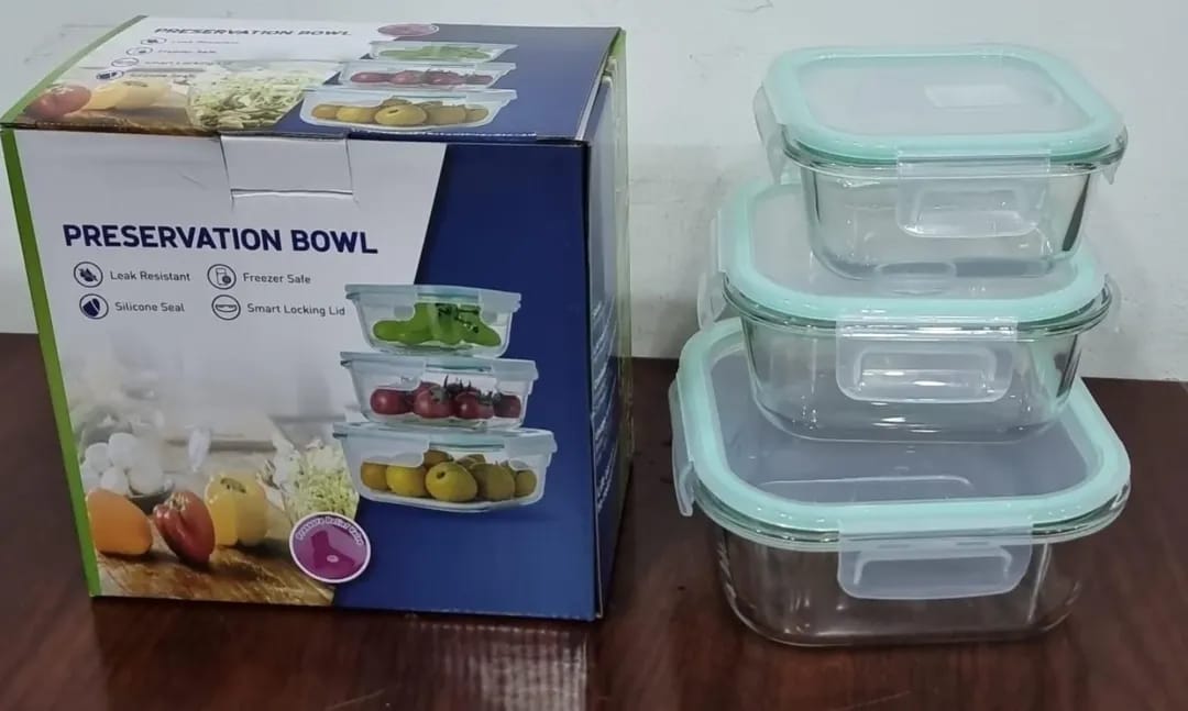 Glass Food Storage Containers / علب حفظ طعام زجاجية