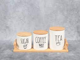 Coffe candy jar 3pcs/ طقم برطمانات 3 قطع