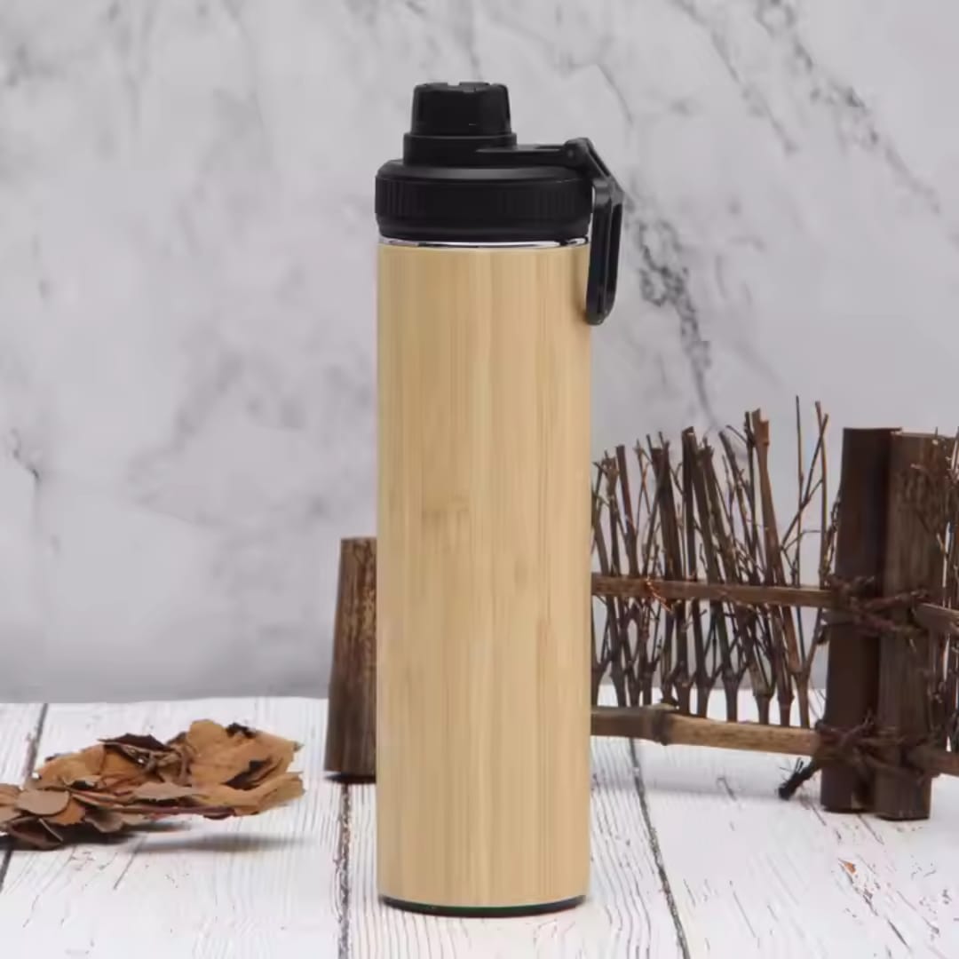 Insulated Bamboo Water Bottle-قنينة ماء من الخيزران