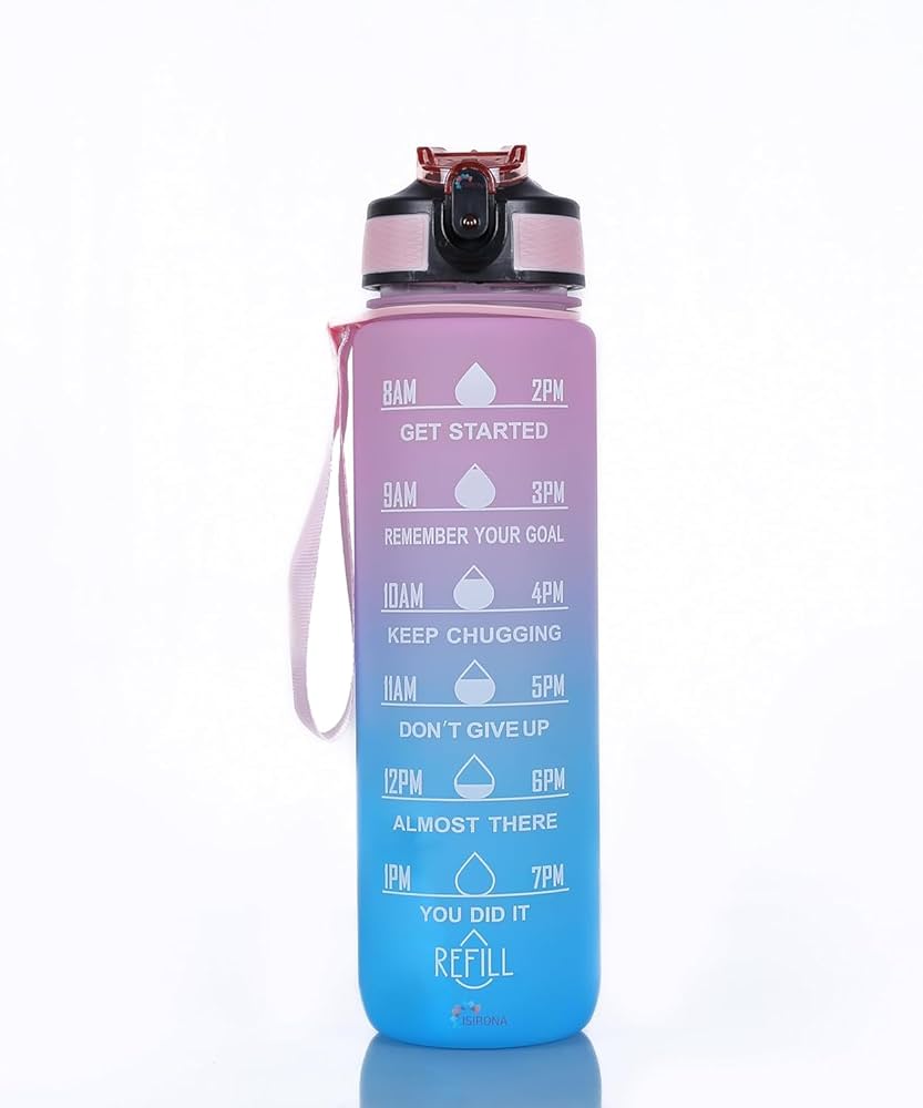 Motivational Water Bottle 900Ml- قنينة  مياه