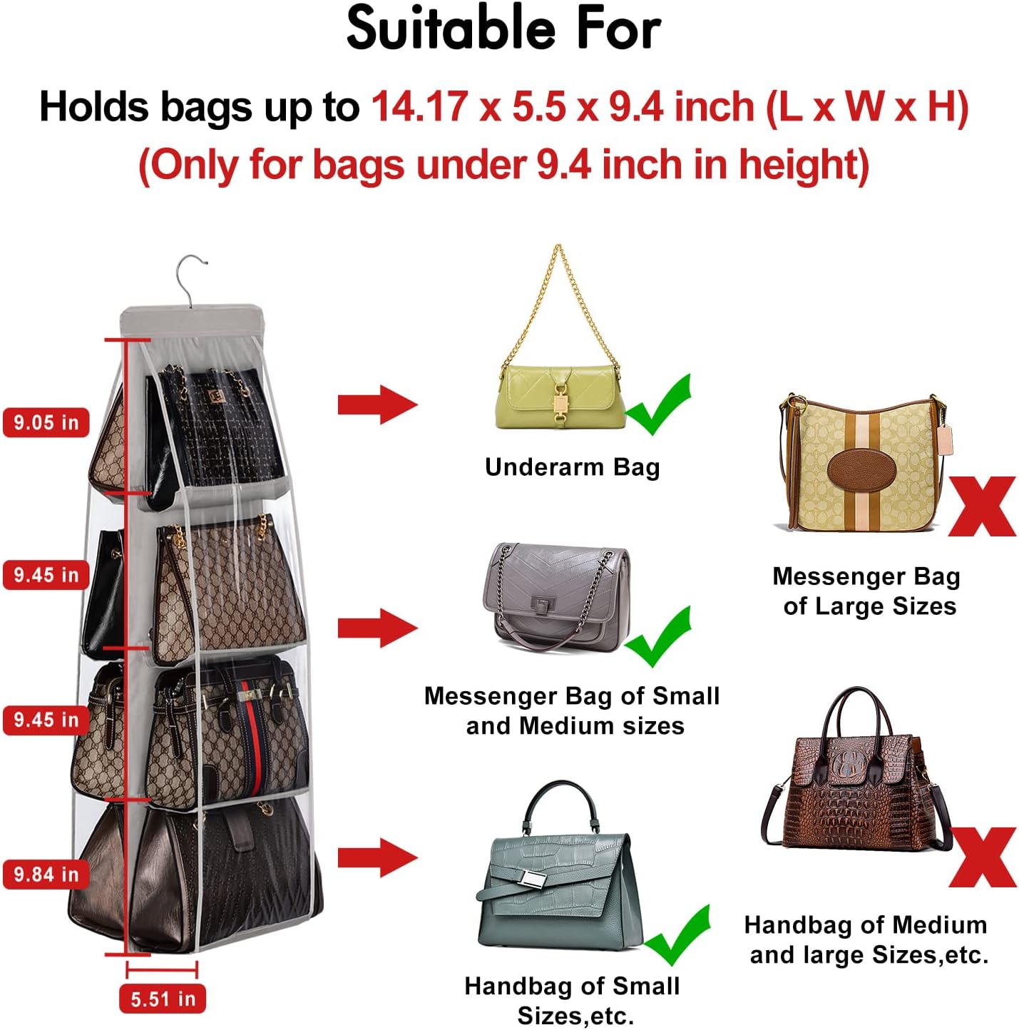 منظم حقائب وأحذية- Bag and shoe organizer