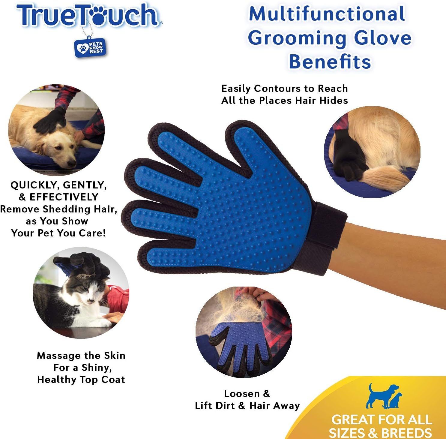 Pet grooming gloves- كف حيوانات