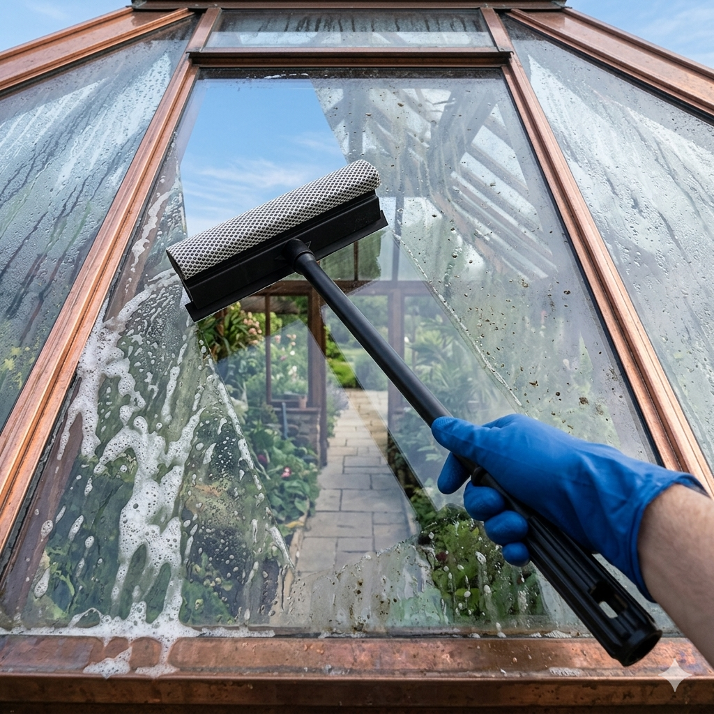 Double-sided window cleaner - منظف النوافذ على الوجهين