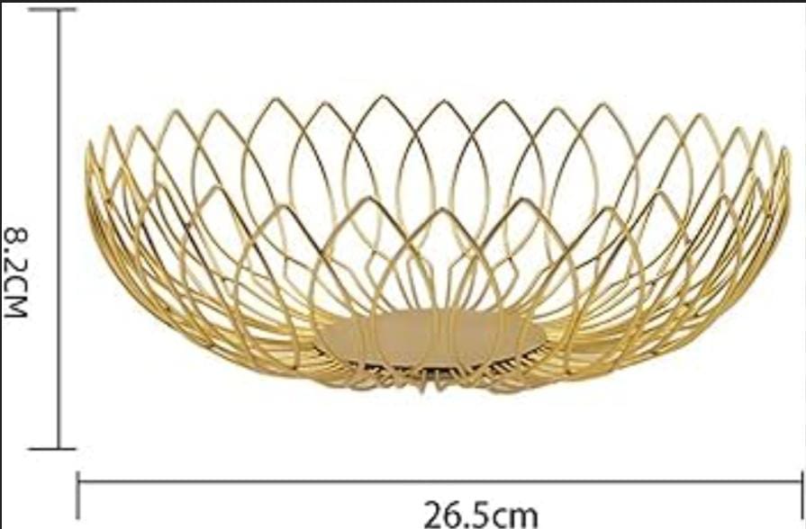 Gold fruit bowl    طبق فواكه ذهبي