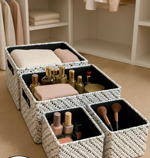 4-Piece Basket Set / مجموعة سلال من 4 قطع