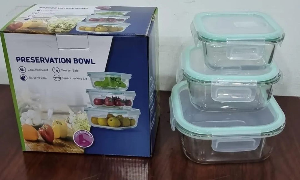 Glass Food Storage Containers  / علب حفظ طعام زجاجية