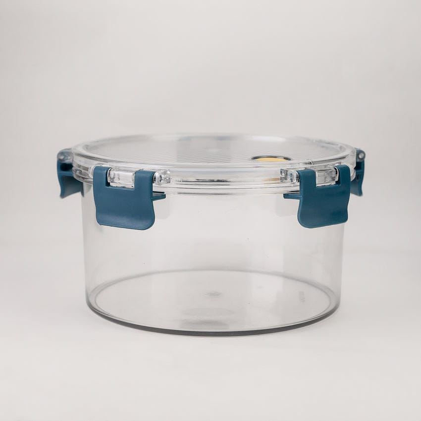 Round Plastic Container Set of 3 PCs Food /   3-قطع تابروير دائرية