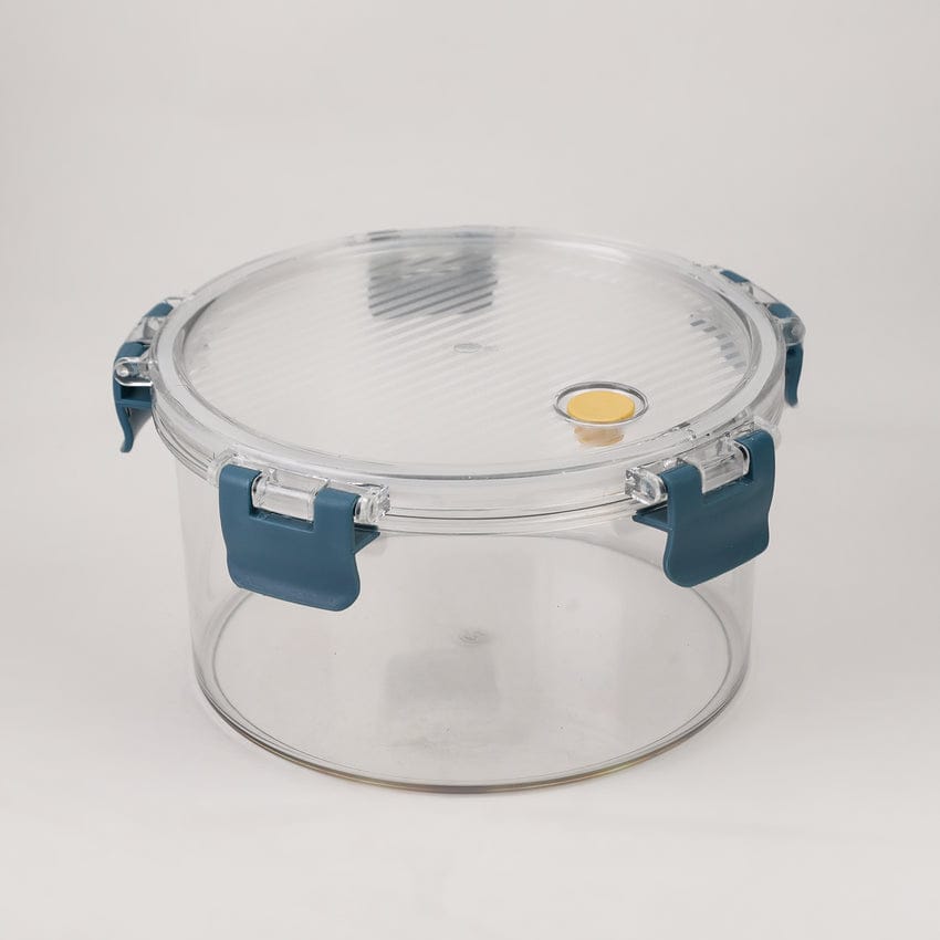 Round Plastic Container Set of 3 PCs Food /   3-قطع تابروير دائرية