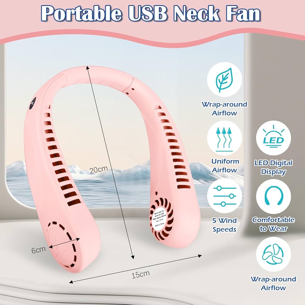 Vaneless Hanging Neck Fan / مروحة عنق