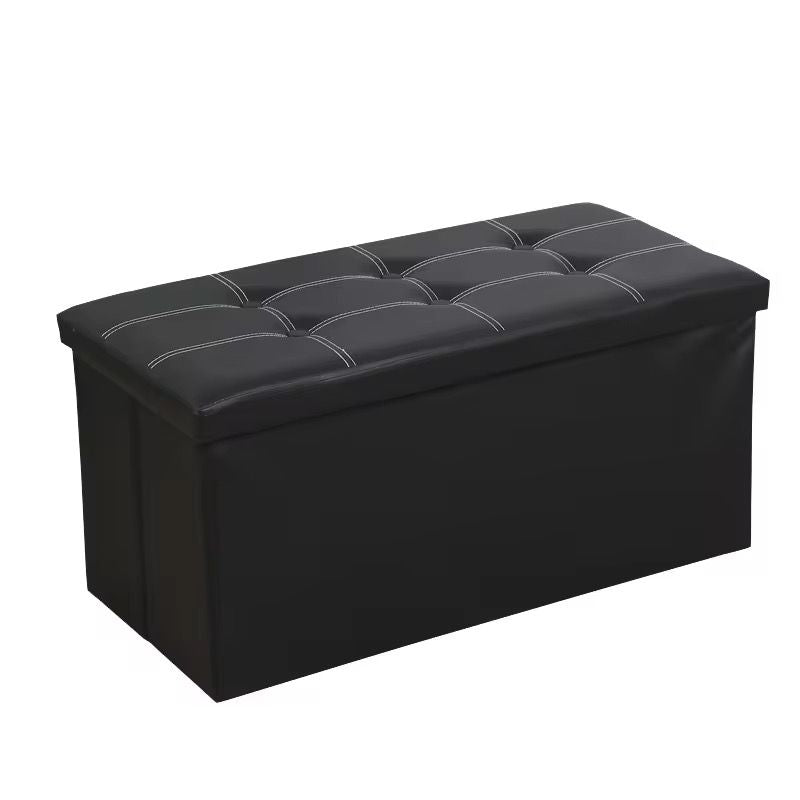 Foldable storage bench -black/  صندوق اسود