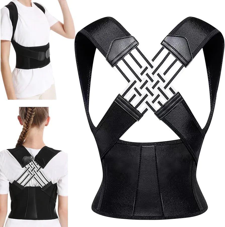 Molded Compression Vest – Adjustable Shoulder Strap Corset - مشّد الجسم المضغوط – حزام الكتف