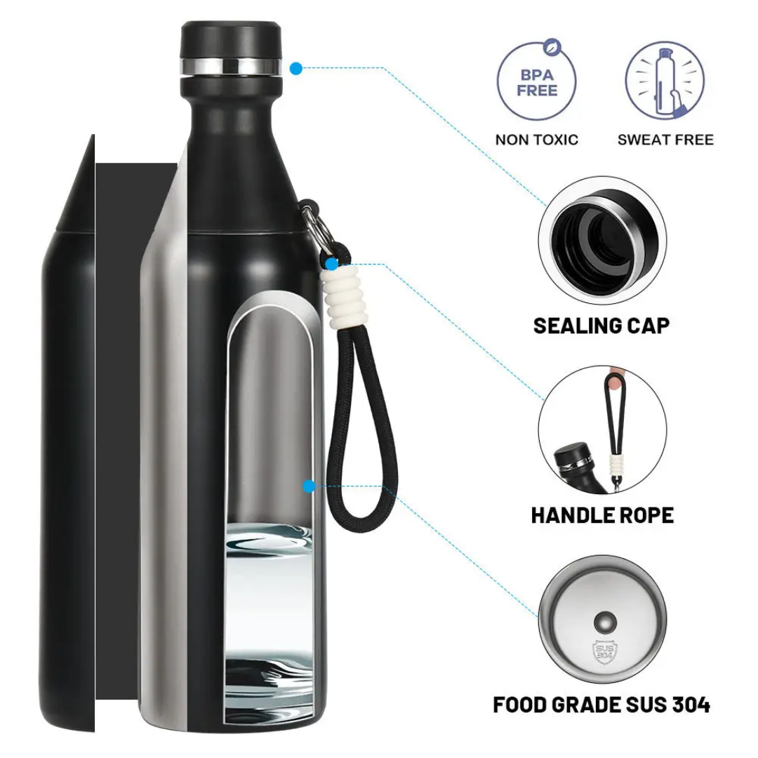 insulated-stainless-steel-water-bottle-18oz - قارورة مياه ستانلس ستيل معزولة مع حزام حمل – 18 أونصة