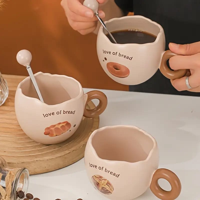 Ceramic Mug- كوب سيراميك"حب الخبز