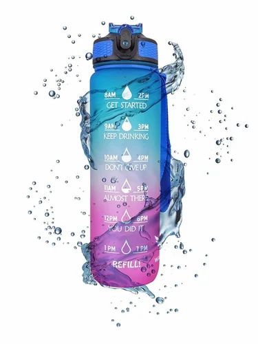 Motivational Water Bottle 900Ml- قنينة  مياه