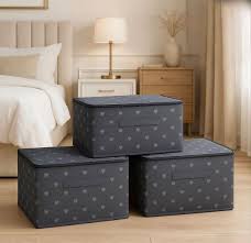 Storage Box - صندوق تخزين قماشي بغطاء وسحّاب