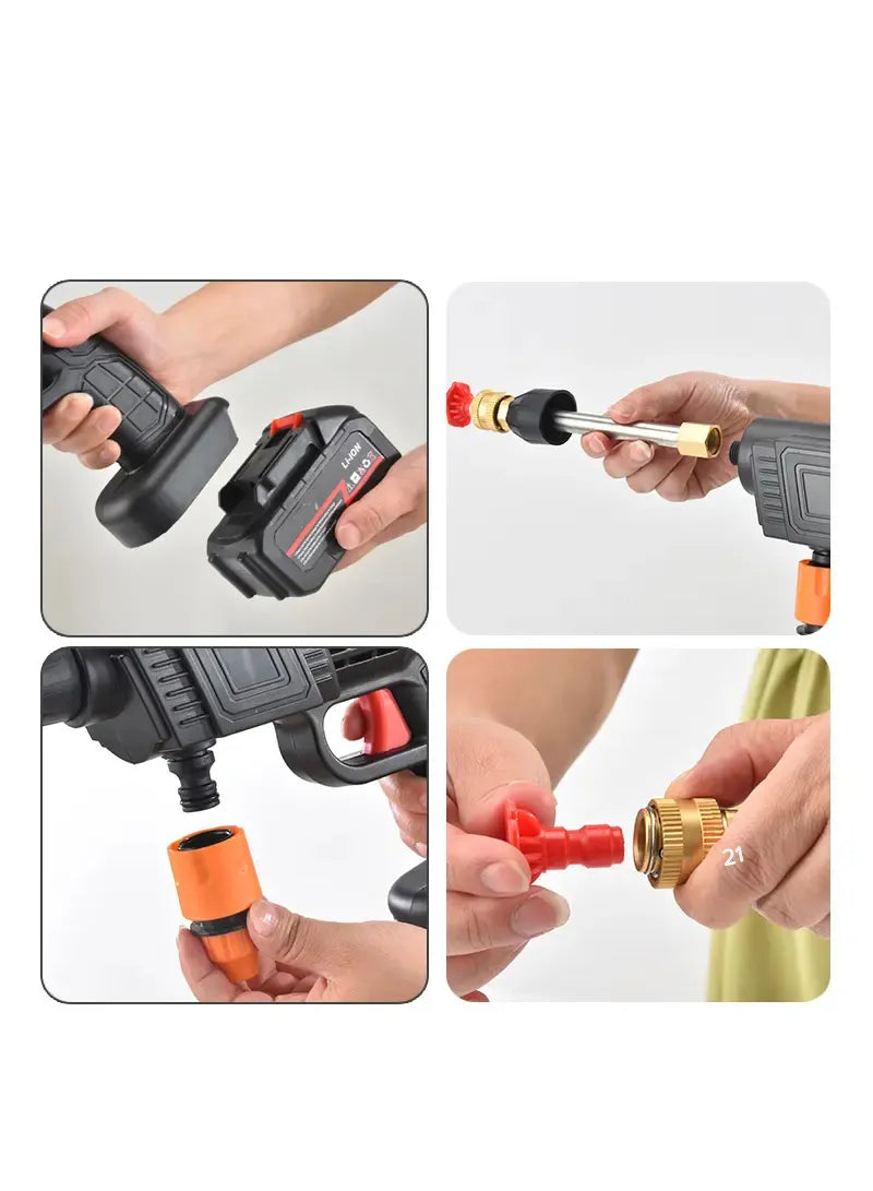 Car Wash Gun - فرد ماء بطارية