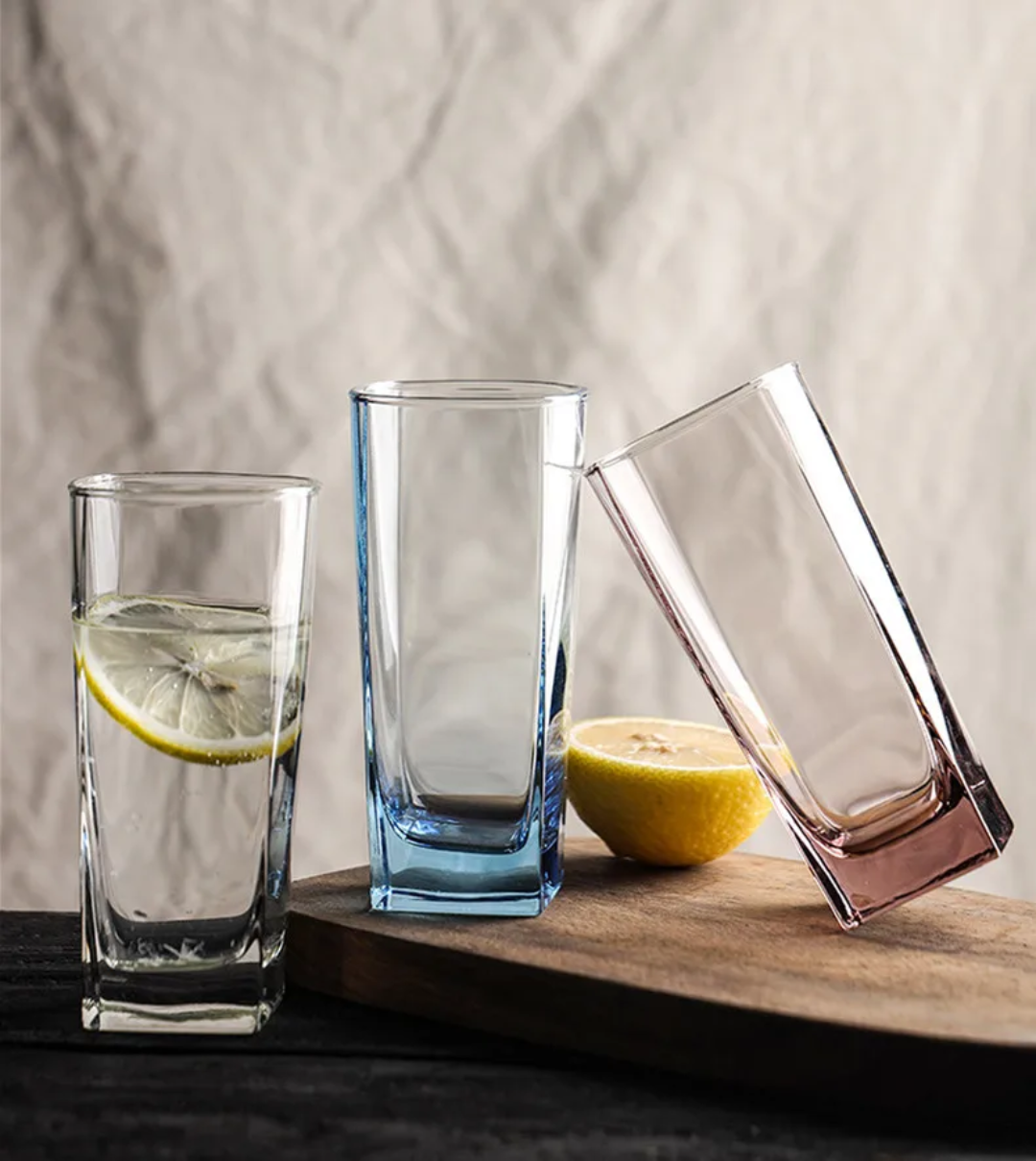 6pcs glass cup -  طقم اكواب 6 قطع