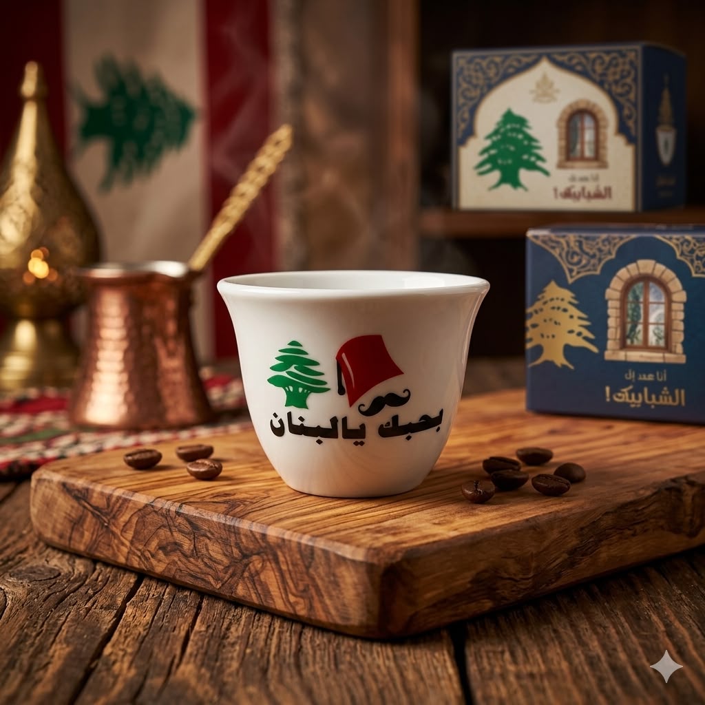 Lebanese coffee cup - فنجان قهوه شفه لبناني