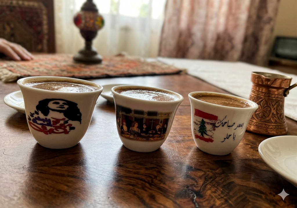 Lebanese coffee cup - فنجان قهوه شفه لبناني