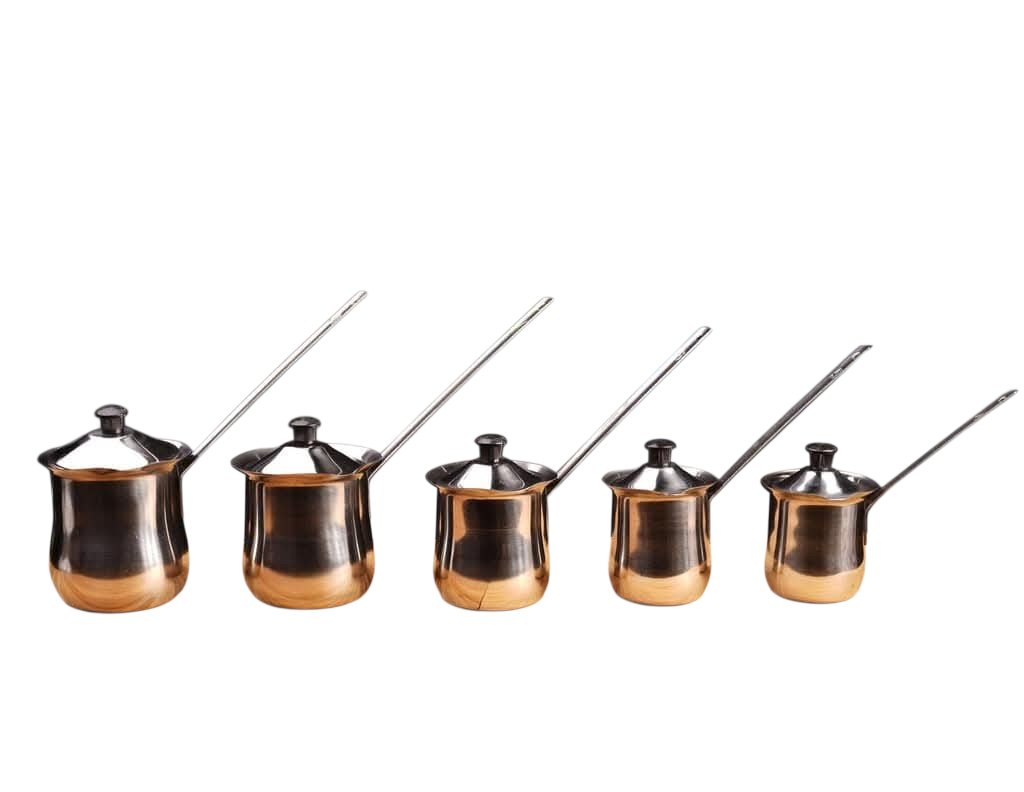 5pcs Coffe warmer set - طقم ركوة قهوه ٥ قطع