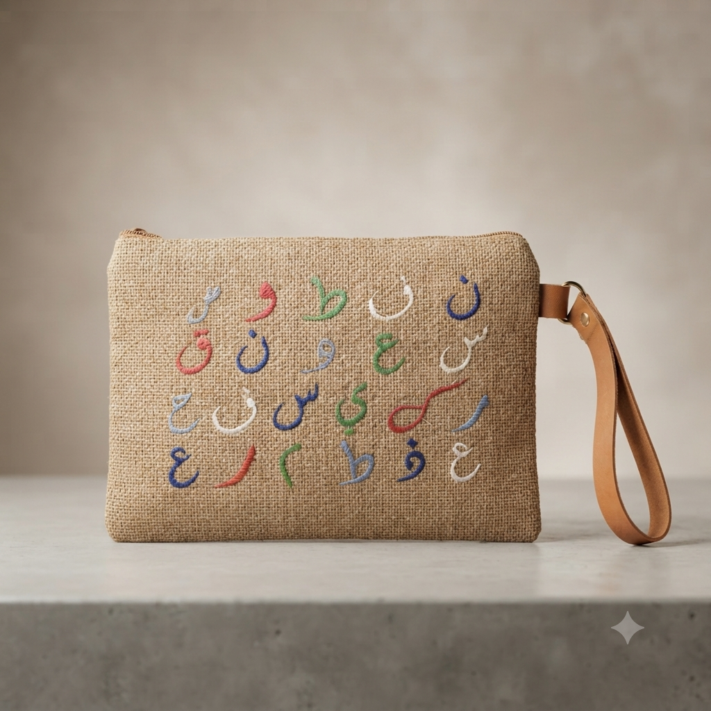 Jute wallet - جزدان