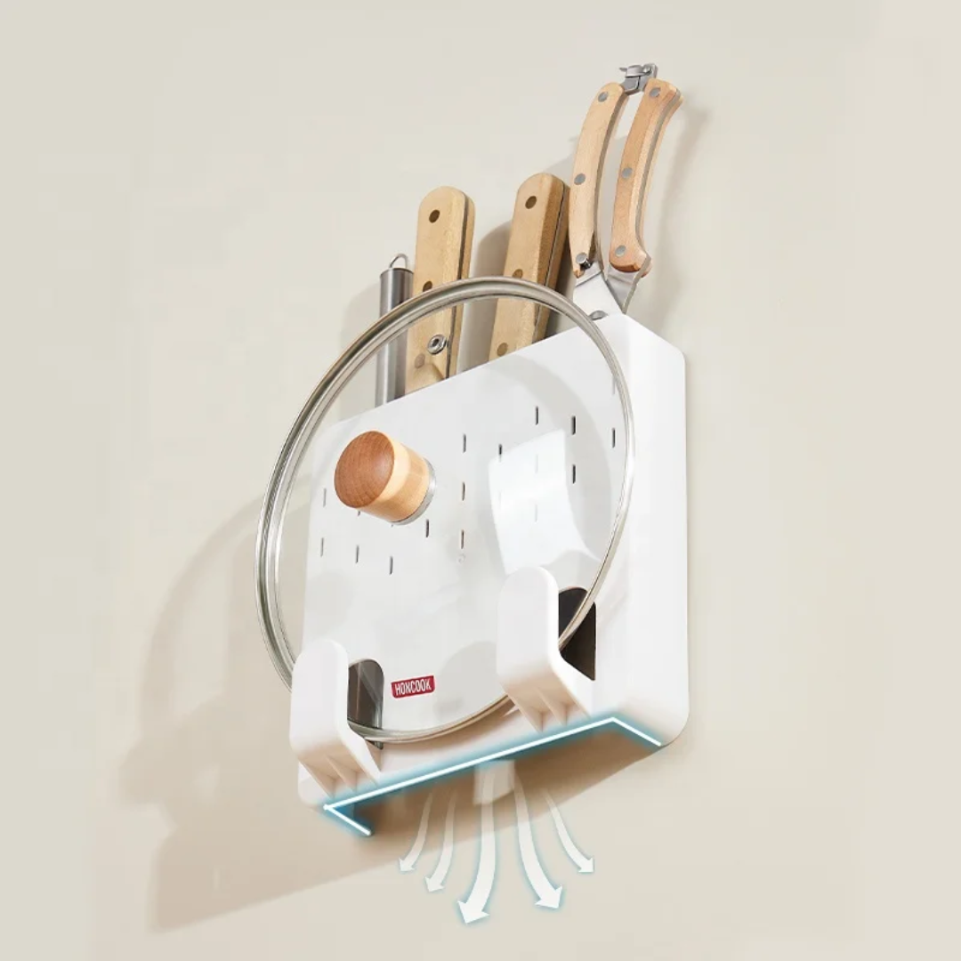 Wall mounted storage knife holder