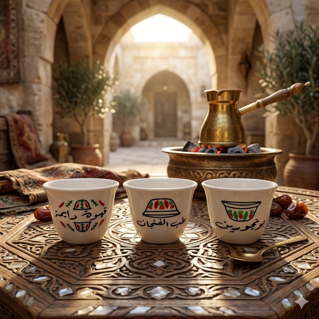 Lebanese coffee cup - فنجان قهوه شفه لبناني
