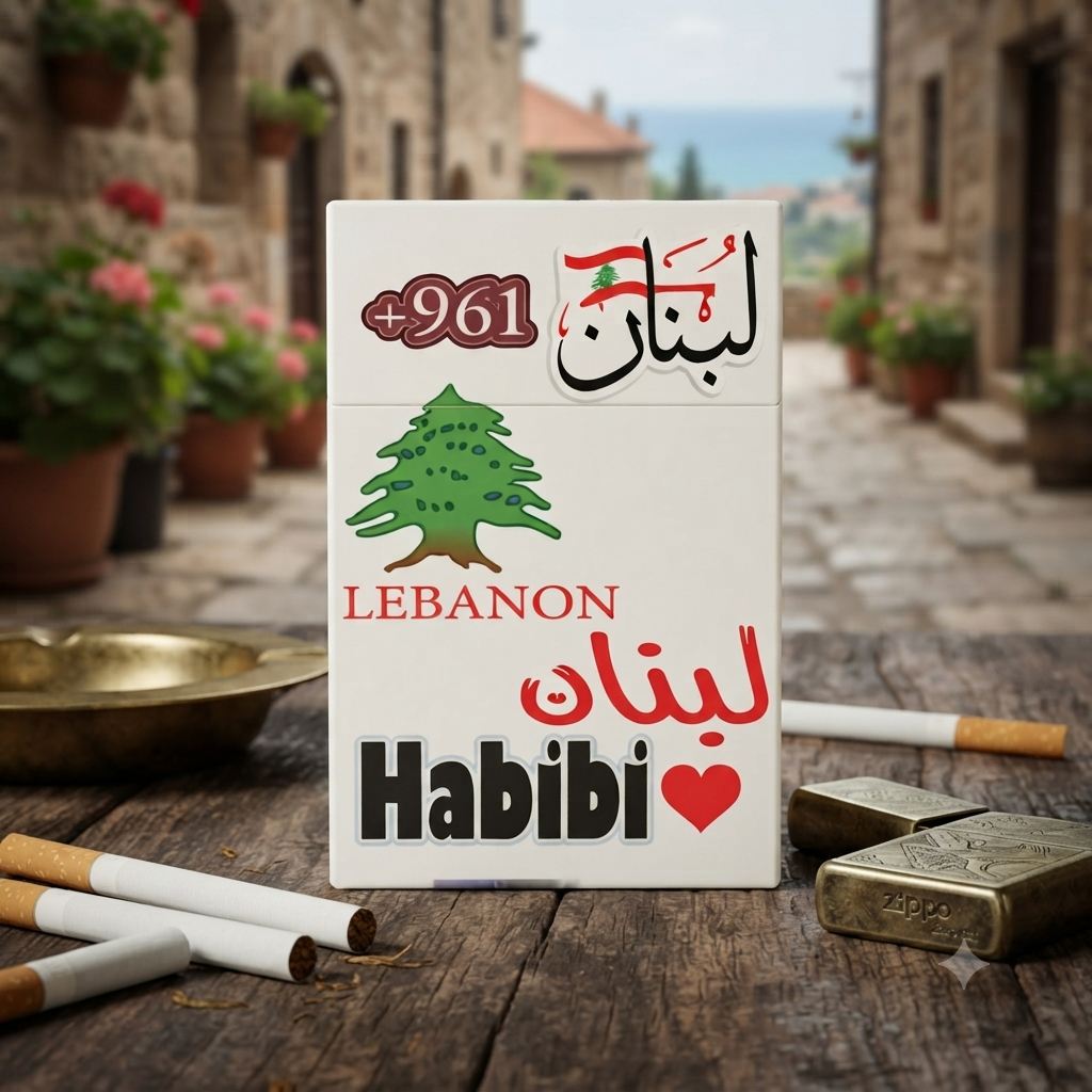Lebanese cigarette case - علبة سجائر لبنانيه