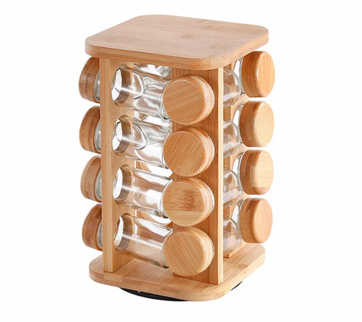 Bamboo spice rack - طقم بهارات بامبو