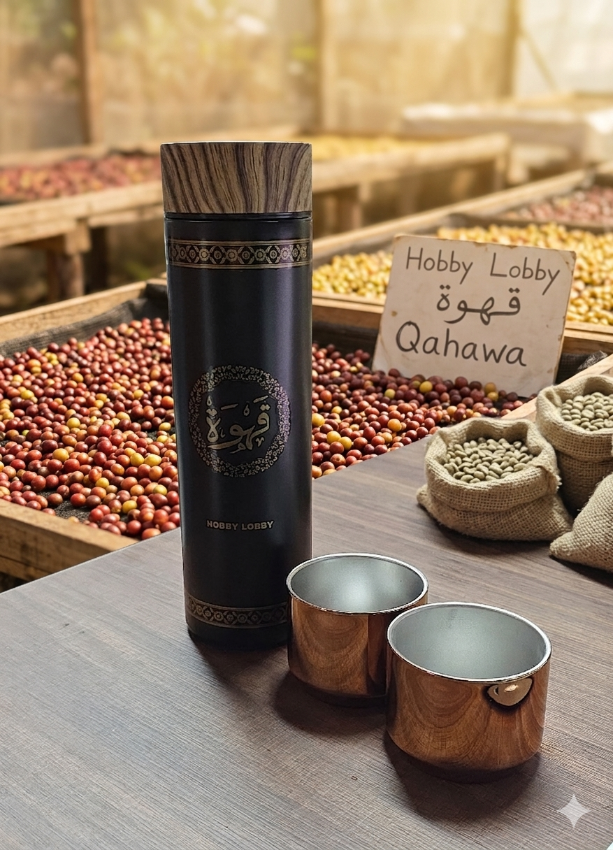 Coffe thermos with cup - ترمس قهوه مع فنجان