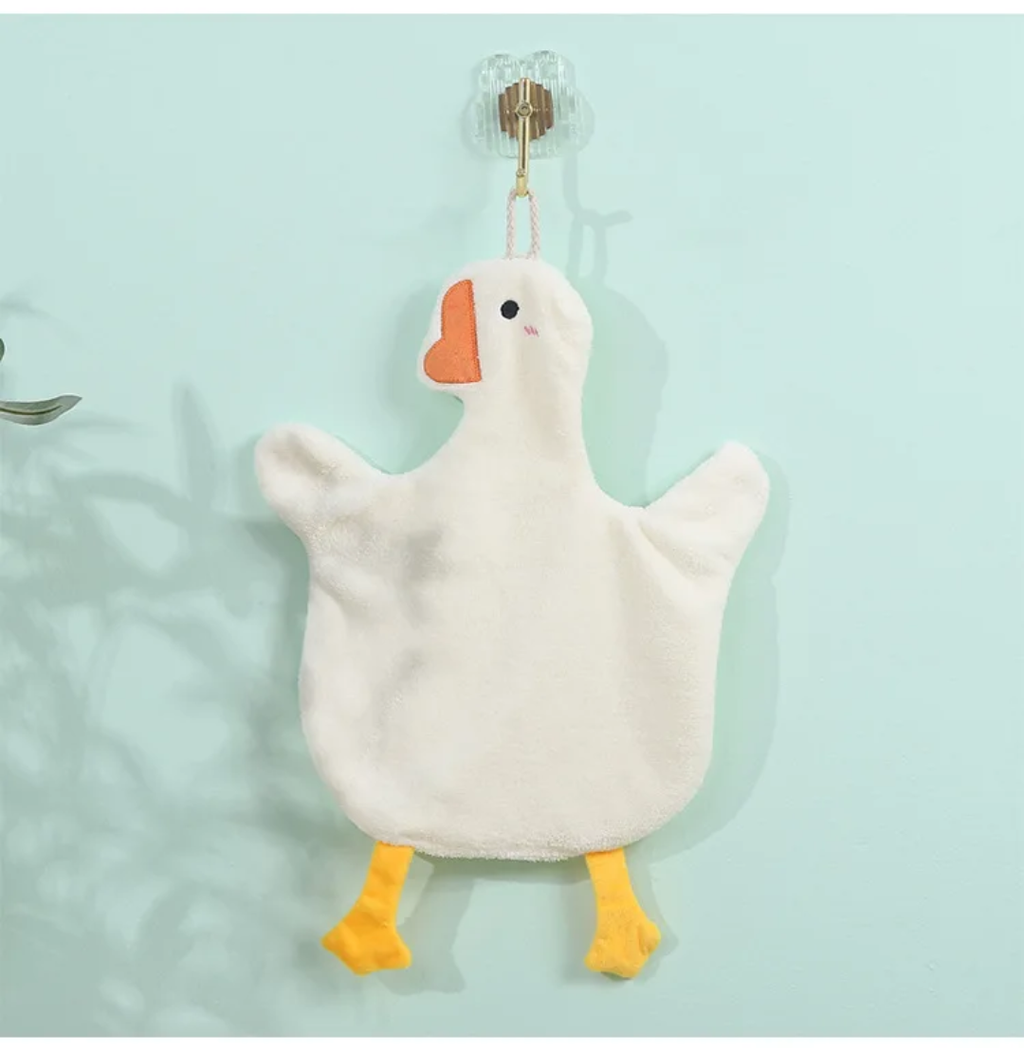 Cute goose hand towel - منشفه أوزه