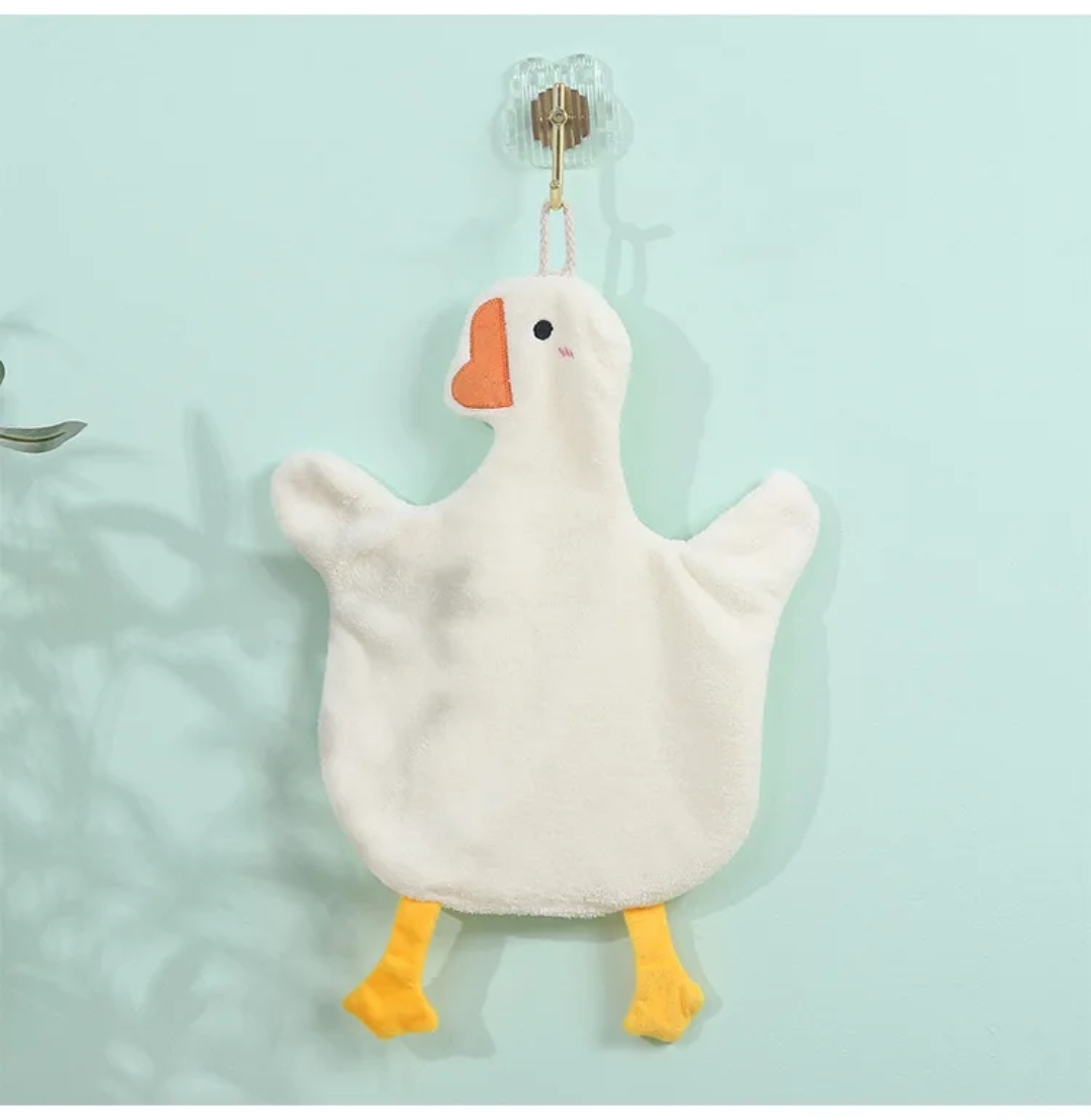 Cute goose hand towel - منشفه أوزه