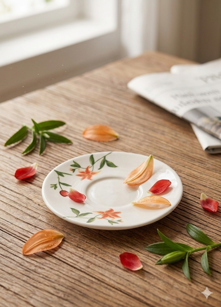 12pcs floral coffe cup - 12 قطعة فنجان قهوه مورد