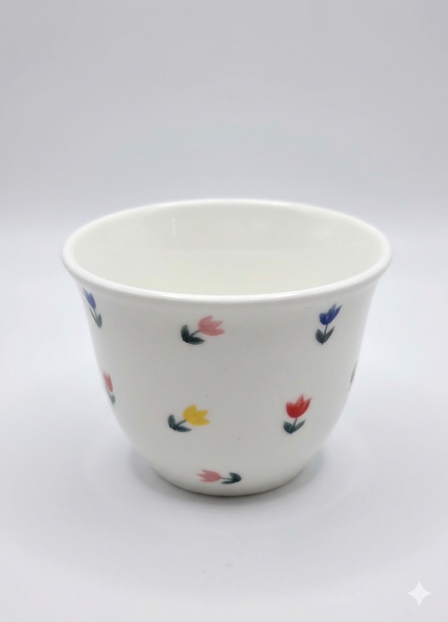 12pcs tulipe coffe cup -12قطعة فنجان قهوة توليب