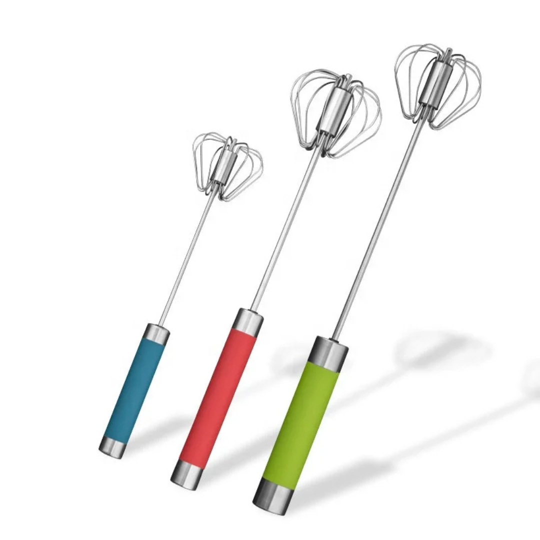 Stainless Steel Push Whisk - خفاق كبس ستانلس ستيل