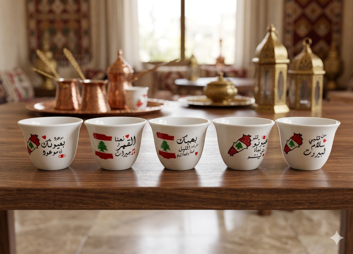 Lebanese coffee cup - فنجان قهوه شفه لبناني