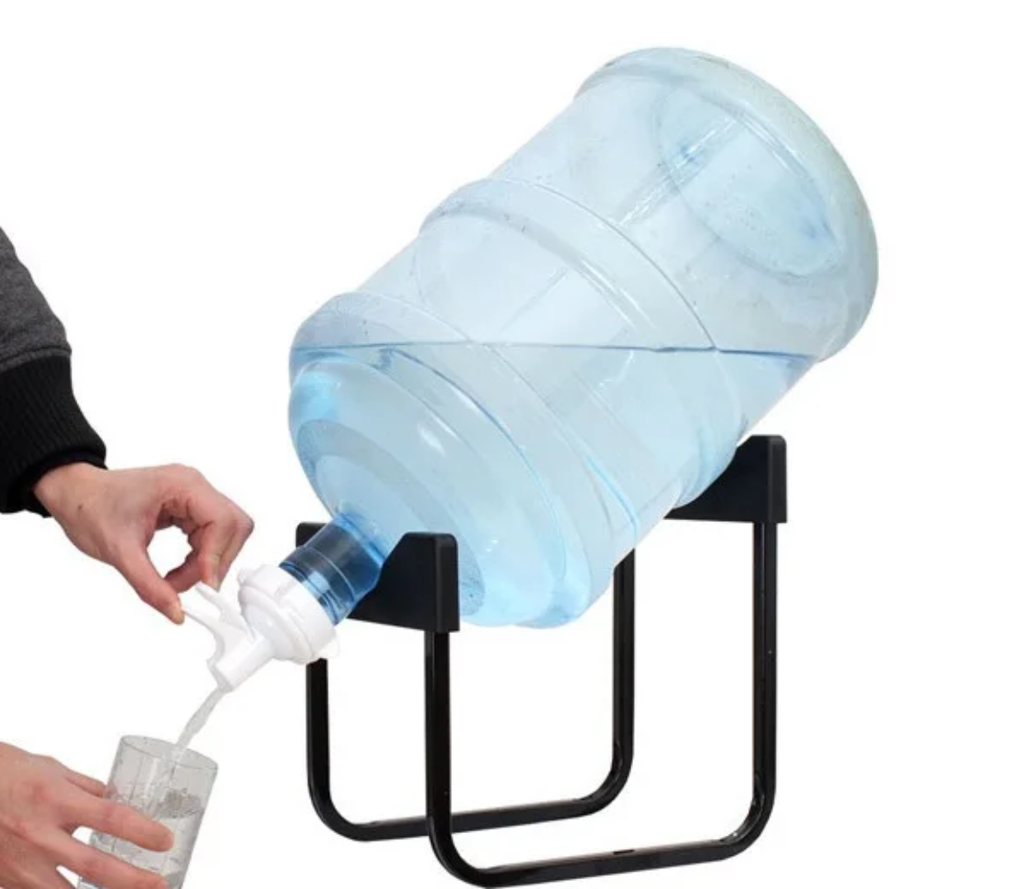 Gallon water dispenser with stand