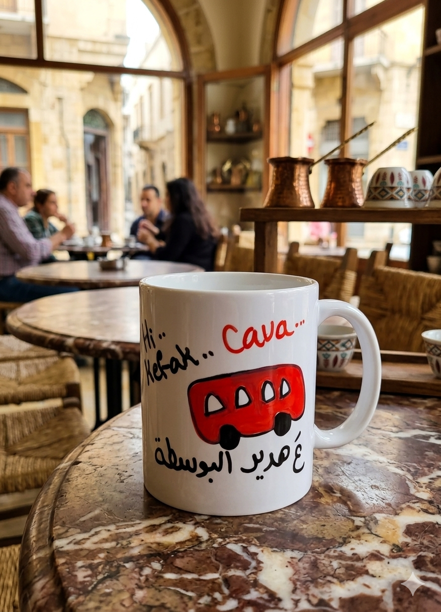 Lebanese Nescaffe cup - كوب نسكافيه لبناني