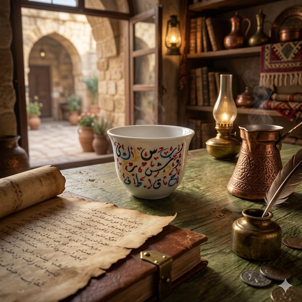 Lebanese coffee cup - فنجان قهوه شفه لبناني