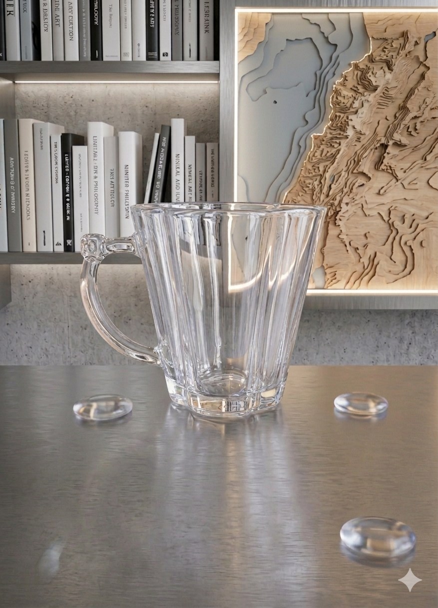 6 pcs glass cup- 6 قطع أكواب زجاج