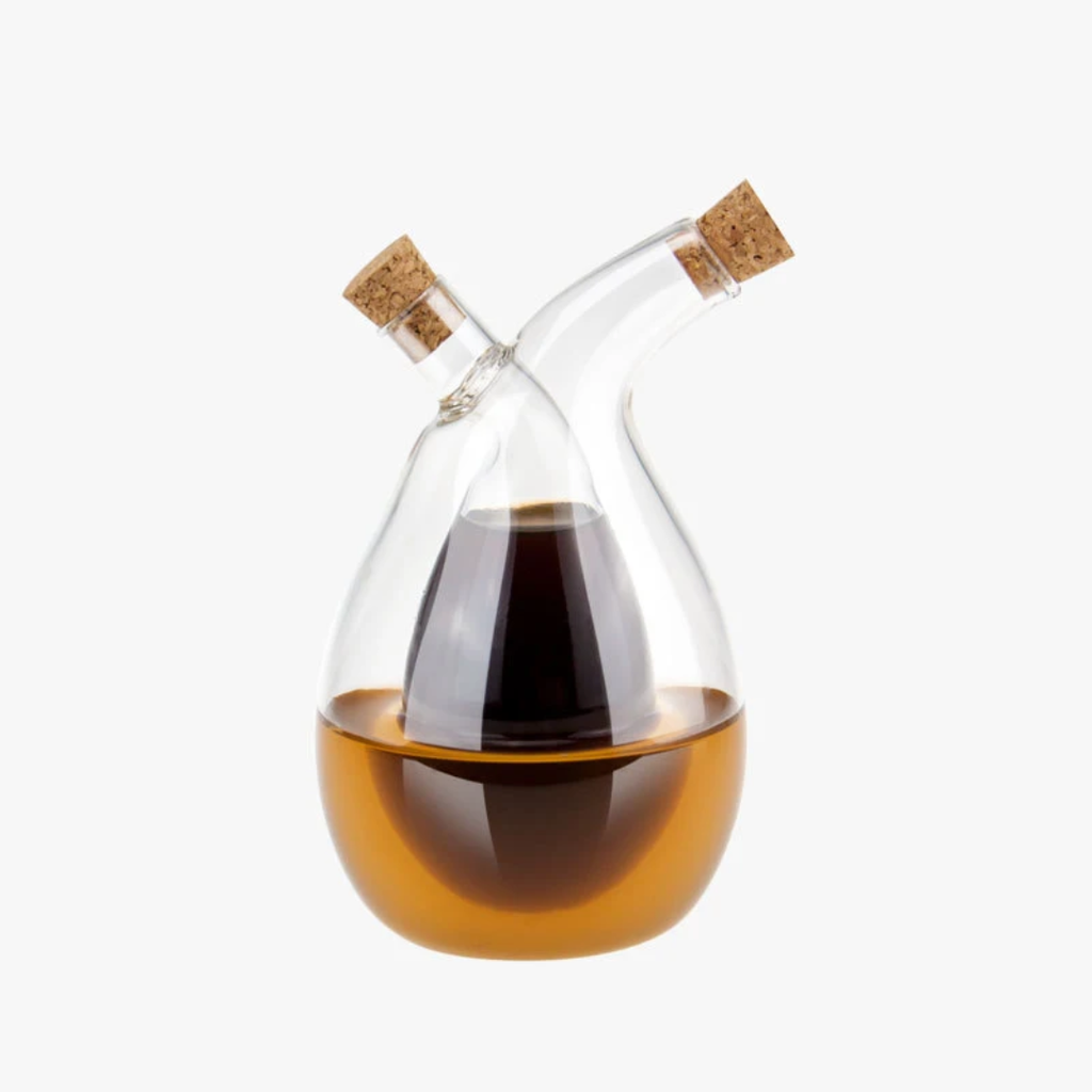 2-in-1 Oil & Vinegar Glass Bottle-زجاجة زيت وخل 2 في 1