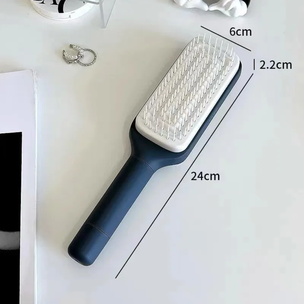 Self cleaning brush