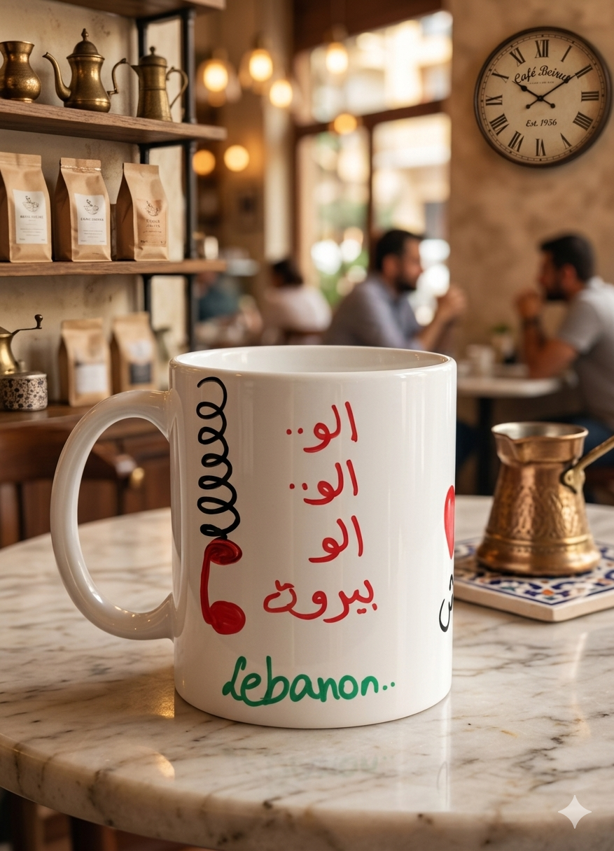Lebanese Nescaffe cup - كوب نسكافيه لبناني