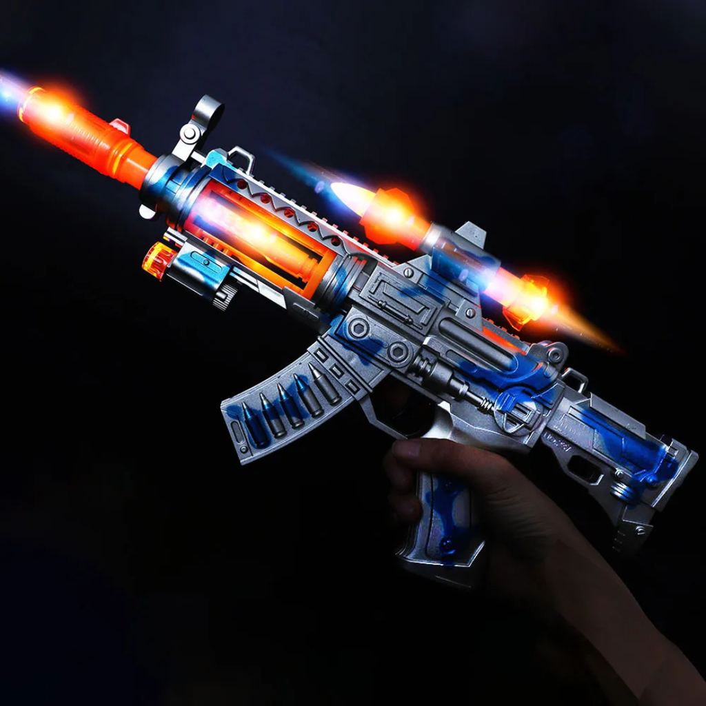 Gun with colorfull light - مسدس صوت مع ضوء