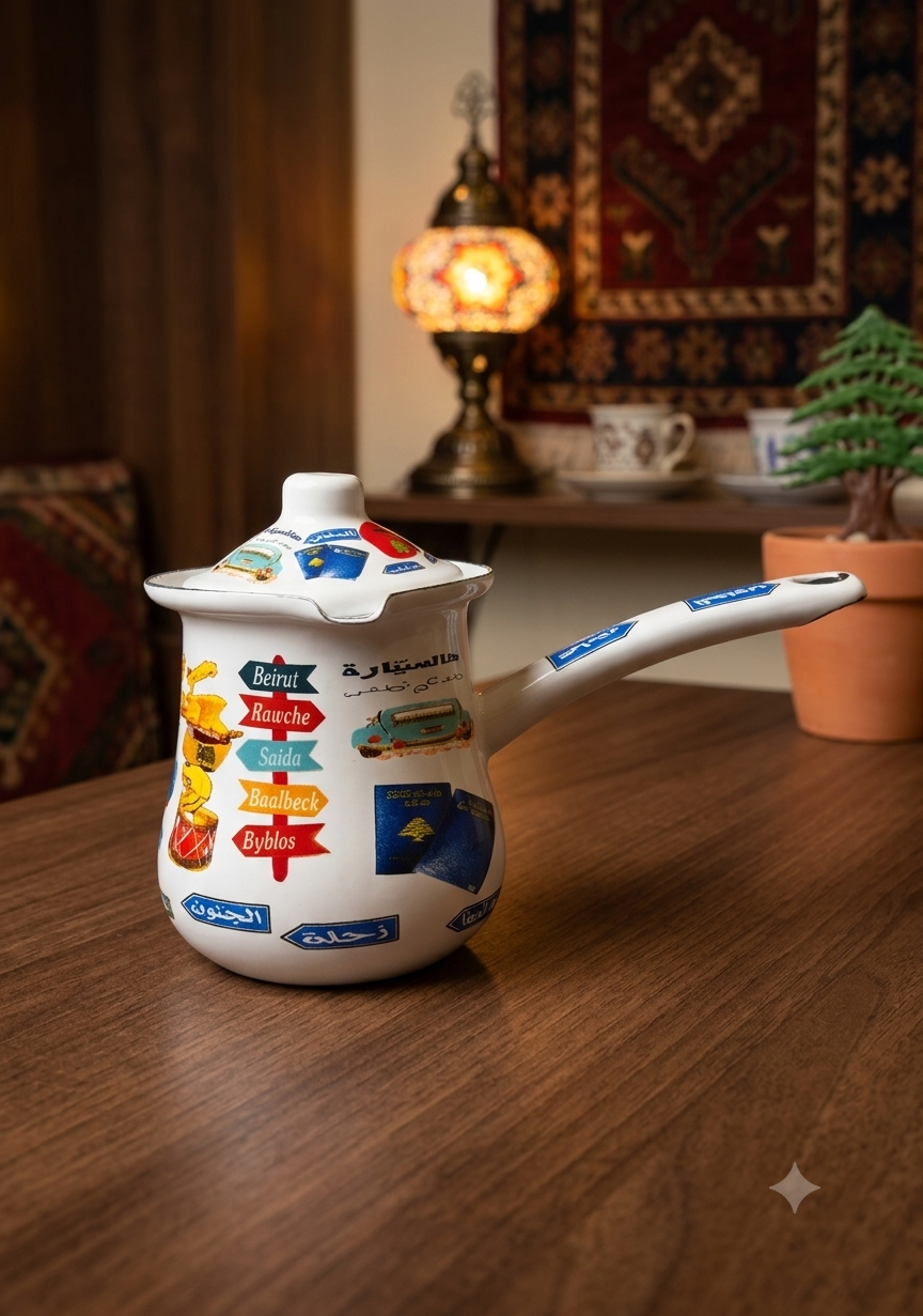 Lebanese region coffe kettle - ركوة قهوه المناطق اللبنانيه