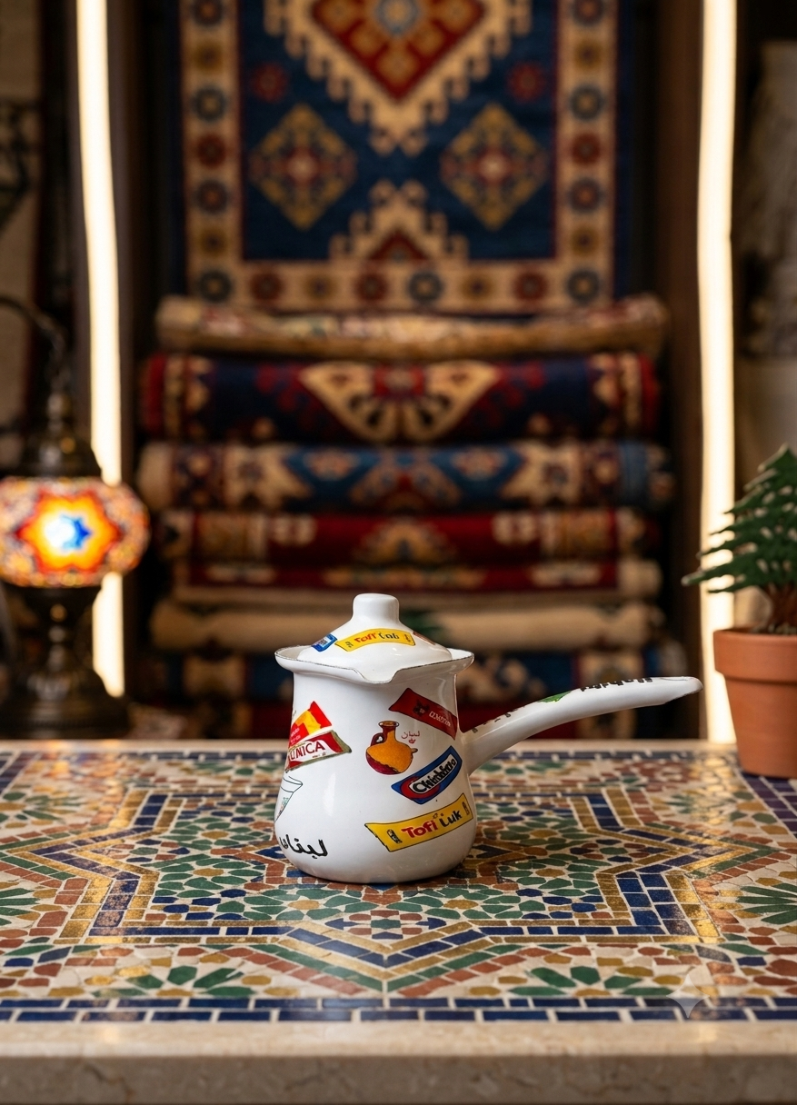 Lebanese Candy coffe kettle - ركوة قهوه الحلوى اللبنانيه