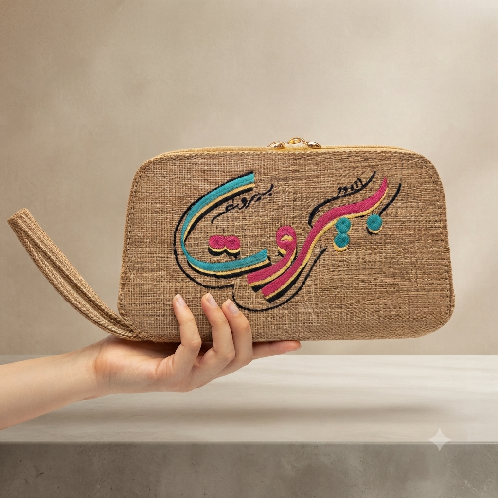Mini jute bag - شنطة خيش صغيره