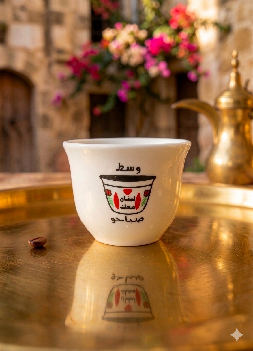 Lebanese coffee cup - فنجان قهوه شفه لبناني