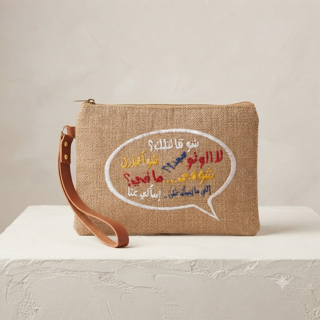 Jute wallet - جزدان